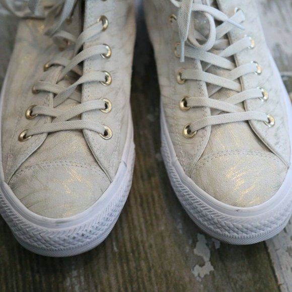 CONVERSE Chuck TAYLOR All Star SHIMMER SUEDE Shoes - Picture 3 of 6